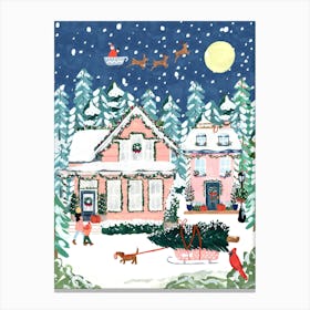 Christmas Night Canvas Print