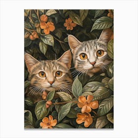 Two Cats In The Bush Canvas Print