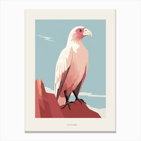 Minimalist Vulture 1 Bird Poster Canvas Print