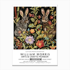 William Morris Easter Rabbit Bunny Liberty London Canvas Print