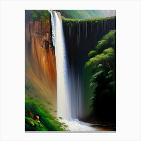 Kaieteur Falls, Guyana Peaceful Oil Art (2) Canvas Print