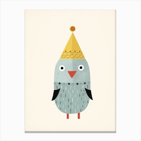 Little Parrot 4 Wearing A Crown Canvas Print