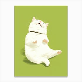 White Cat 9 Canvas Print