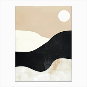 The Depth Of Beige Minimalist Style Canvas Print