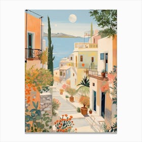 Crete Greece 1 Illustration Canvas Print