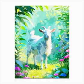 Goat In Garden Nature Toile