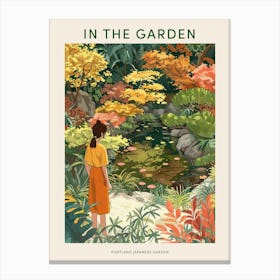 In The Garden Poster Portland Japanese Garden Usa 3 Canvas Print