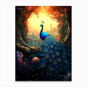 Peacock 1 Canvas Print