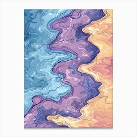 Abstract Watercolor Background 8 Canvas Print