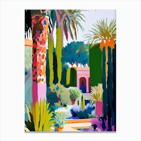 Marrakech Botanical Garden, Morocco Abstract Still Life Canvas Print