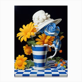 Hat In A Cup Canvas Print