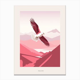Minimalist Falcon 1 Bird Poster Canvas Print
