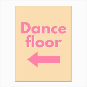 Dance Floor Left Canvas Print