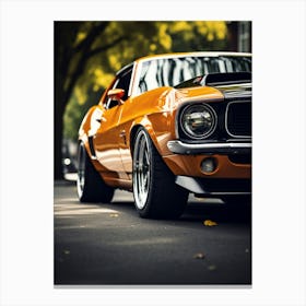 Close Of American Muscle Car 019 Canvas Print
