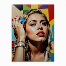 Miley Cyrus 1 Canvas Print