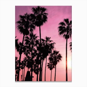 Pink Los Angeles Canvas Print