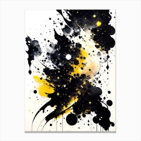 'Black And Yellow' Canvas Print