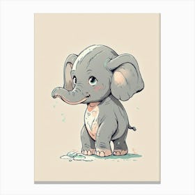 Default Draw Me A Photorealistic Digital Painting Of A Baby El 1 Canvas Print