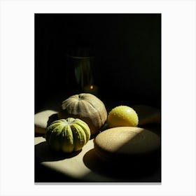 Portrait Of A Pumpkin Canvas Print