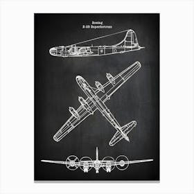 Boeing B 29 Superfortress Airplane Decor B29 Art Plane Decor Airplane Art Airplane Print Airplane Blueprint Airplane Art Vab291 Canvas Print