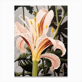 Flower Illustration Lily 3 Canvas Print