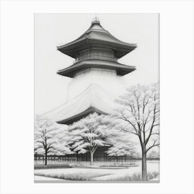 Japanese Pagoda Canvas Print