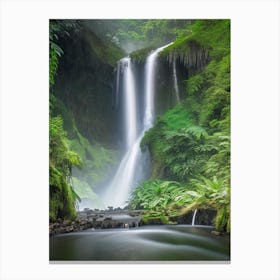 Cunca Wulang Waterfall, Indonesia Realistic Photograph (2) Canvas Print