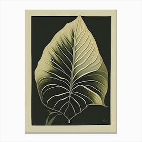 Hosta Leaf Rousseau Inspired 2 Canvas Print