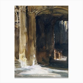 Cathedral Interior, John Singer Sargent Canvas Print