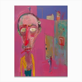 'The Man In Pink' Canvas Print