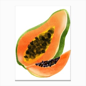 Watercolor Of A Papaya Toile