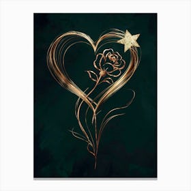 Heart Of Gold 2 Canvas Print