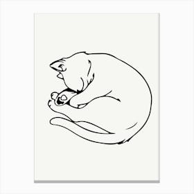 Cat Sleeping, Transparent Png Download Canvas Print