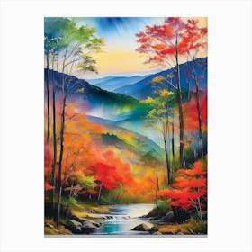 Autumn In The Smoky Mountains 2 Canvas Print