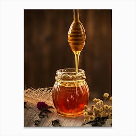 Honey In A Jar Canvas Print