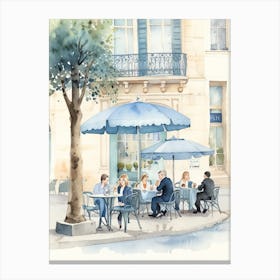 Cafes In Paris Canvas Print