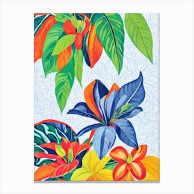 Gardenia Eclectic Boho Plant Canvas Print