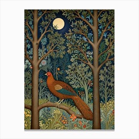 William Morris Pheasant In The Woods 1 Canvas Print