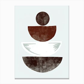 Yogi Bowls Minimalist Bauhaus Canvas Print