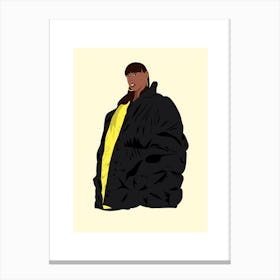B And Y Puffer Canvas Print