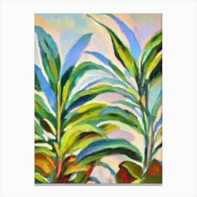 Prayer Plant 2 Impressionist Painting Canvas Print