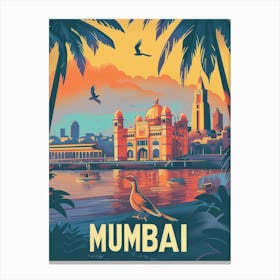 Mumbai Travel Poster Canvas Print