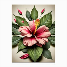 Hibiscus Flower 4 Canvas Print