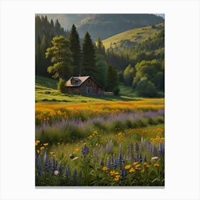 Wildflowers In The Meadow 2 Canvas Print