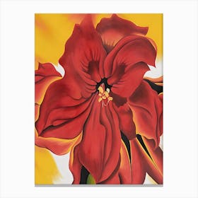 Georgia O'Keeffe - Red Amaryllis Canvas Print