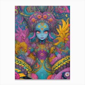 Psychedelic Girl 1 Canvas Print