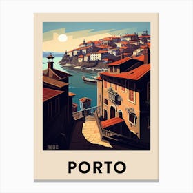 Porto 3 Vintage Travel Poster Canvas Print