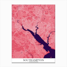 Southampton Pink Purple Canvas Print