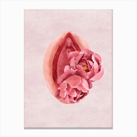 Floral Vulva 1 Canvas Print