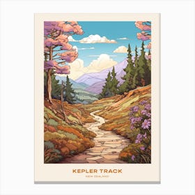 Kepler Track New Zealand 1 Hike Poster Canvas Print